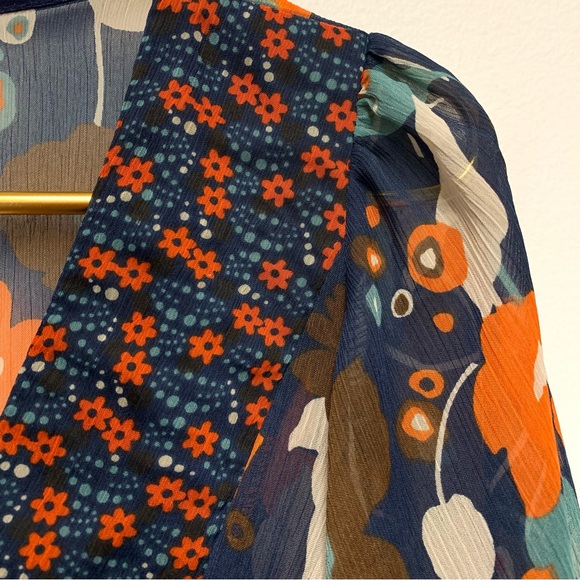 Vintage Forever 21 Y2K Babydoll Sheer Crinkle Tunic Mini‎ Dress Size Small Boho - Picture 5 of 13